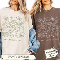 Groovy Bride Shirt, Dancing Bachelorette Party Shirt, Retro Disco Bride Squad Tee, Matching Bach Shirt, Bridal Party Custom Shirts