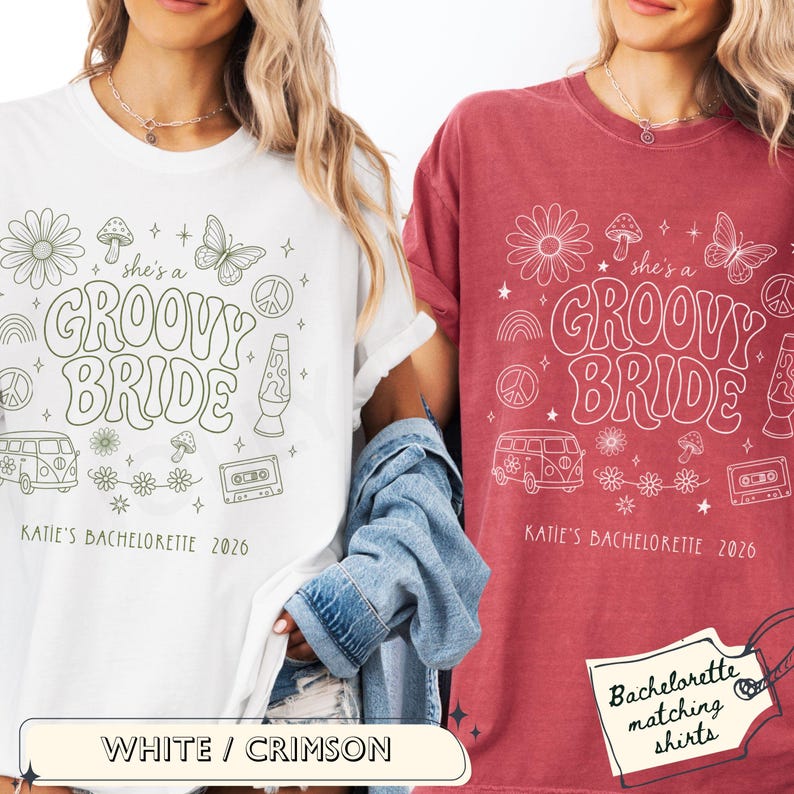 Groovy Bride Shirt, Dancing Bachelorette Party Shirt, Retro Disco Bride Squad Tee, Matching Bach Shirt, Bridal Party Custom Shirts