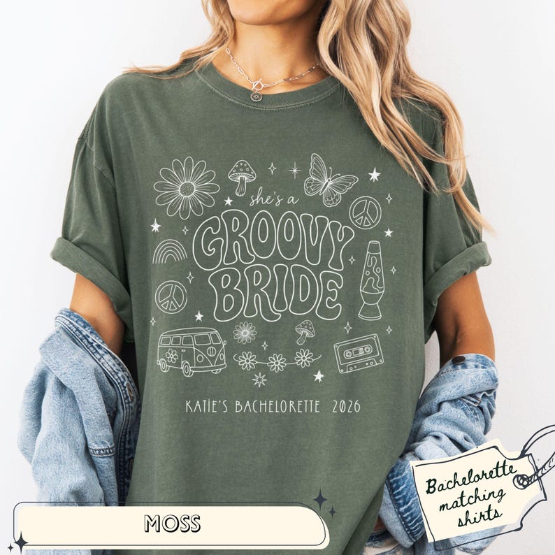 Groovy Bride Shirt, Dancing Bachelorette Party Shirt, Retro Disco Bride Squad Tee, Matching Bach Shirt, Bridal Party Custom Shirts