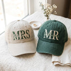 Embroidered Custom Mr. and Mrs. Trucker Hat, Personalized Honeymoon Couple Baseball Cap