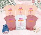 Custom Bachelor Shirt, Matching Bridesmaid Tee, Bride Party Crew Tee, Bachelor Girls Trip Shirt, Coquette Bow Bride Shirt, Bridal Party Tee