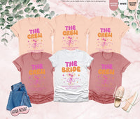 Custom Bachelor Shirt, Matching Bridesmaid Tee, Bride Party Crew Tee, Bachelor Girls Trip Shirt, Coquette Bow Bride Shirt, Bridal Party Tee