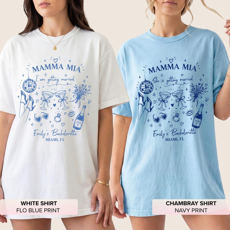 Mamma Mia Bachelorette Shirt, Personalized Last Disco Bach Tee, Dancing Queen Bride Shirt, Bride Squad Gift, Girls Trip Tee