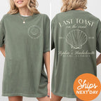 Last Toast on the Coast, Custom Beach Bachelorette Party Shirts, Custom Location Bachelorette Shirts, Personalized Luxury Bachelorette Shirt