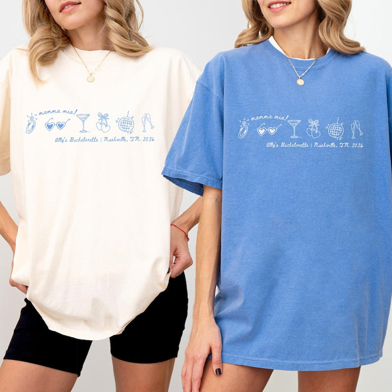 Her Last Disco Bachelorette Shirt, Custom Bachelorette Shirt, Mamma Mia Bach, She Found Her Honey Honey, Dancing Queen, Bridesmaid Shirts