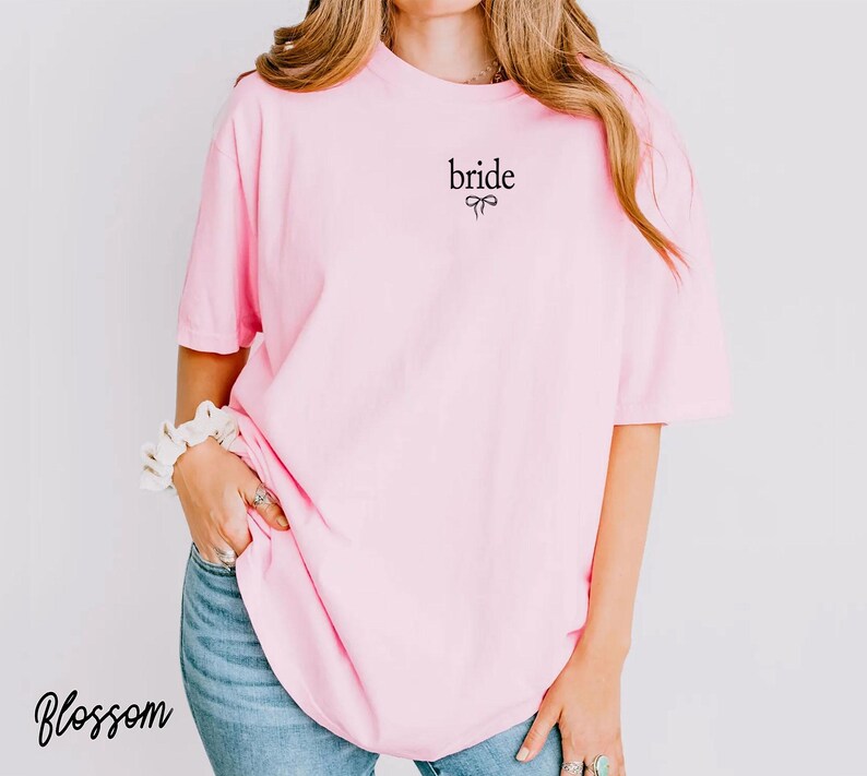2026 Comfort Colors® Bride Shirt Coquette Bow, Bride-to-be Tee, Future Bride, Bachelorette Tee, Bridal Party, Future Mrs. Tee,Wedding Gift