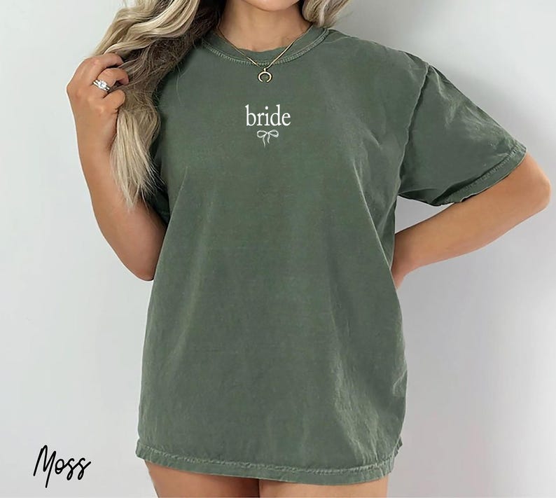 2026 Comfort Colors® Bride Shirt Coquette Bow, Bride-to-be Tee, Future Bride, Bachelorette Tee, Bridal Party, Future Mrs. Tee,Wedding Gift