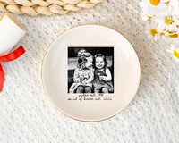 Personalized Besties Photo Ring Dish, Maid of Honor Trinket Tray, Sister Photo Jewelry Dish, Gift For Besties, Soul Sister Wedding Gift
