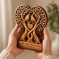 Personalized Couple Wooden Plaque - Wedding Gift, Anniversary Gift For Couple