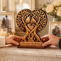 Personalized Couple Wooden Plaque - Wedding Gift, Anniversary Gift For Couple