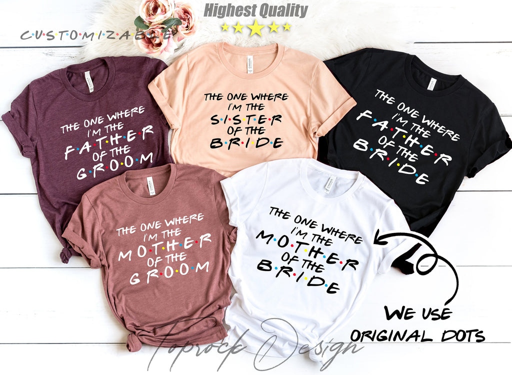 Friends Bachelorette Party Shirts, I'm The Bride Shirt, I Do Crew, Maid of Honor, Bridesmaid Shirt, Friends Theme Party, The One Where,Bride