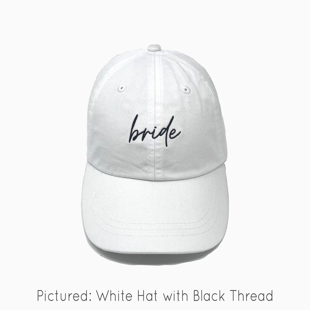 Bride Embroidered Pigment-Dyed Baseball Cap (MoonTime Font)