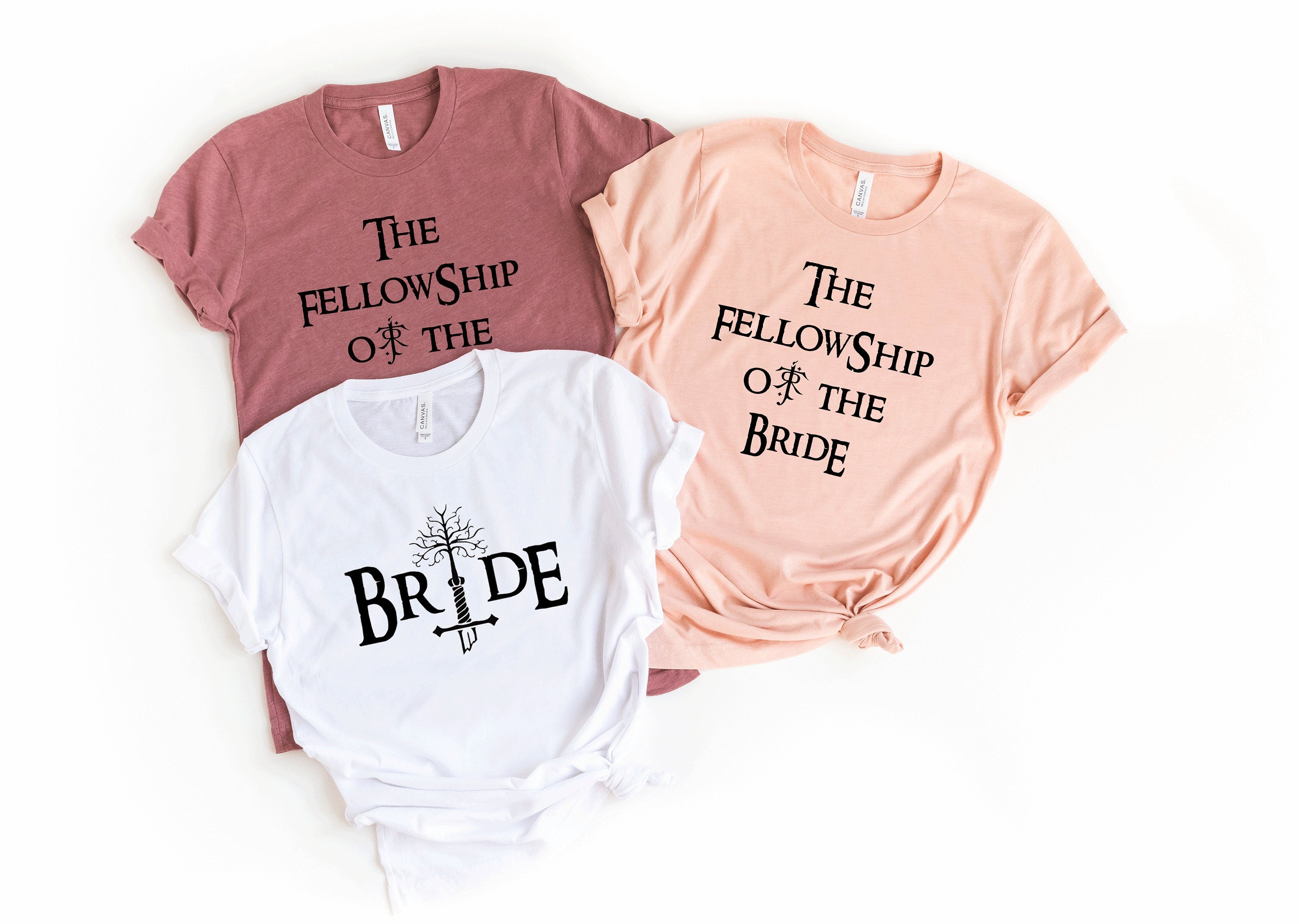 Bachelorette party shirts.Movie theme bachelorette shirt.Lord Bride.Bridesmaid tank.BRIDE OF RINGS.Bridesmaids movie bachelorette T248