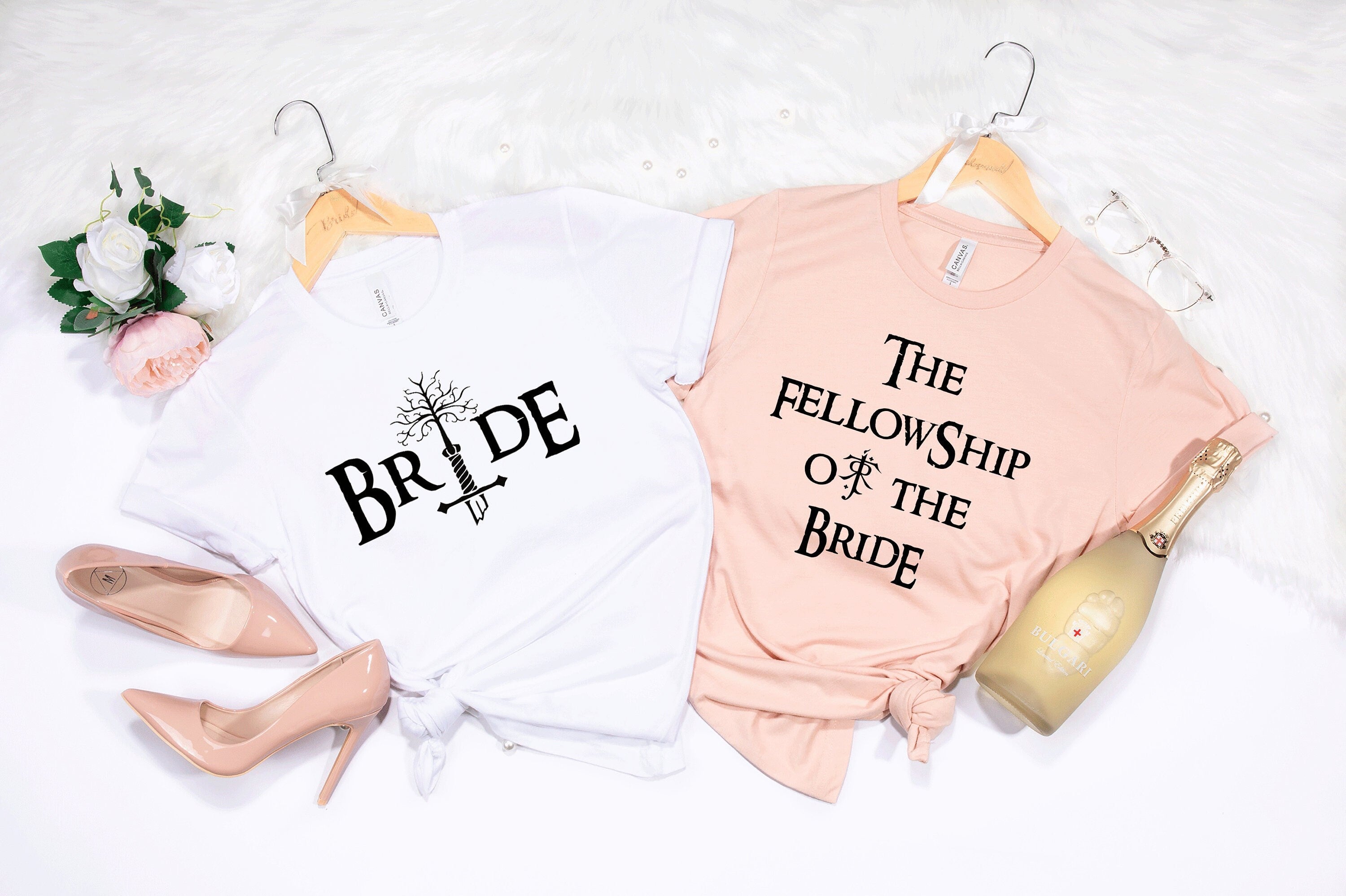 Bachelorette party shirts.Movie theme bachelorette shirt.Lord Bride.Bridesmaid tank.BRIDE OF RINGS.Bridesmaids movie bachelorette T248