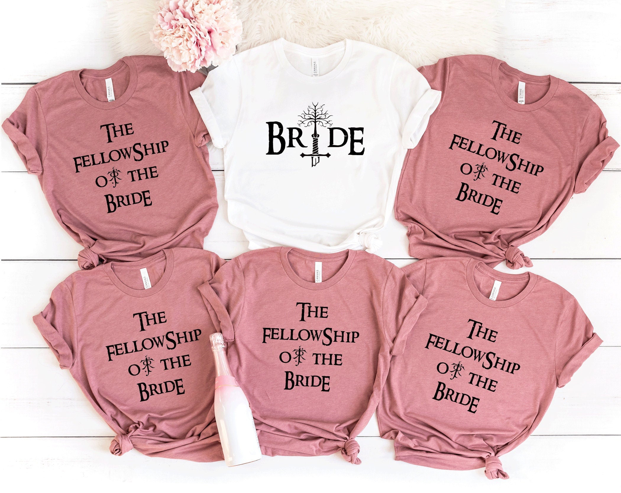 Bachelorette party shirts.Movie theme bachelorette shirt.Lord Bride.Bridesmaid tank.BRIDE OF RINGS.Bridesmaids movie bachelorette T248