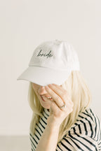 Bride Embroidered Pigment-Dyed Baseball Cap (MoonTime Font)