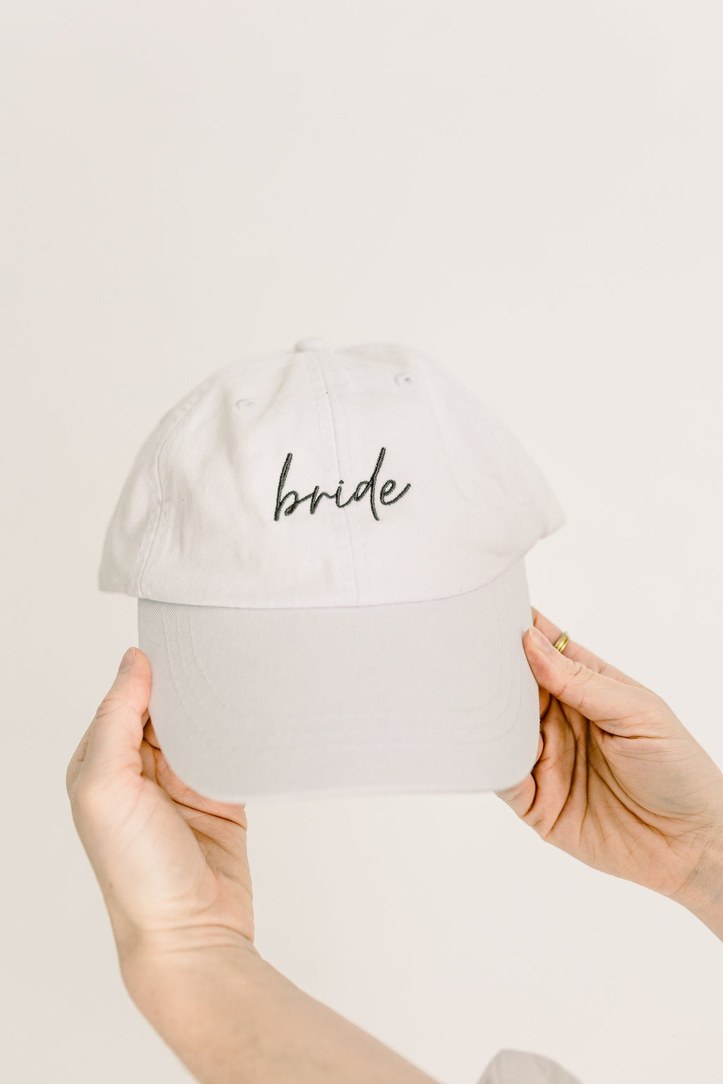 Bride Embroidered Pigment-Dyed Baseball Cap (MoonTime Font)