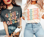 Retro Bachelorette Party Shirts, Hippie Bach Party, Groovy and Boozy, Groovy Bachelorette, Scottsdale Bachelorette, 70s Bride, 90s Bridal