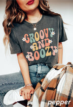 Retro Bachelorette Party Shirts, Hippie Bach Party, Groovy and Boozy, Groovy Bachelorette, Scottsdale Bachelorette, 70s Bride, 90s Bridal