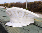 Pearls Bride Captain Hat: Rhinestone Bachelorette Party Accessory