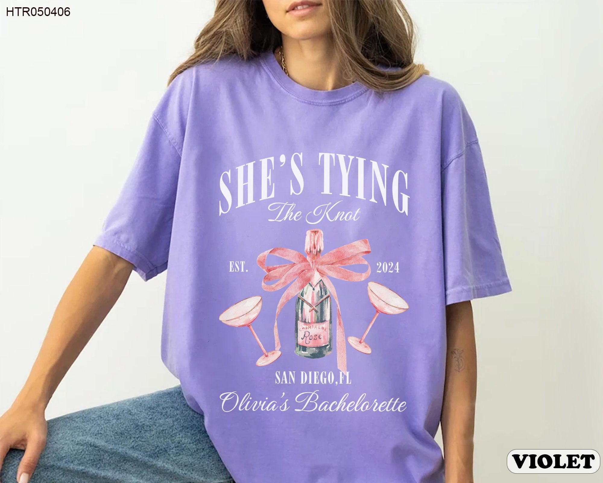 Coquette Bow Bachelorette Party Shirts, Bachelorette Party Shirts, She's Tying the Knot Shirt, Custom Bride Shirt, Bridal Party Shirts