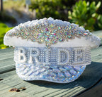 Pearls Bride Captain Hat: Rhinestone Bachelorette Party Accessory