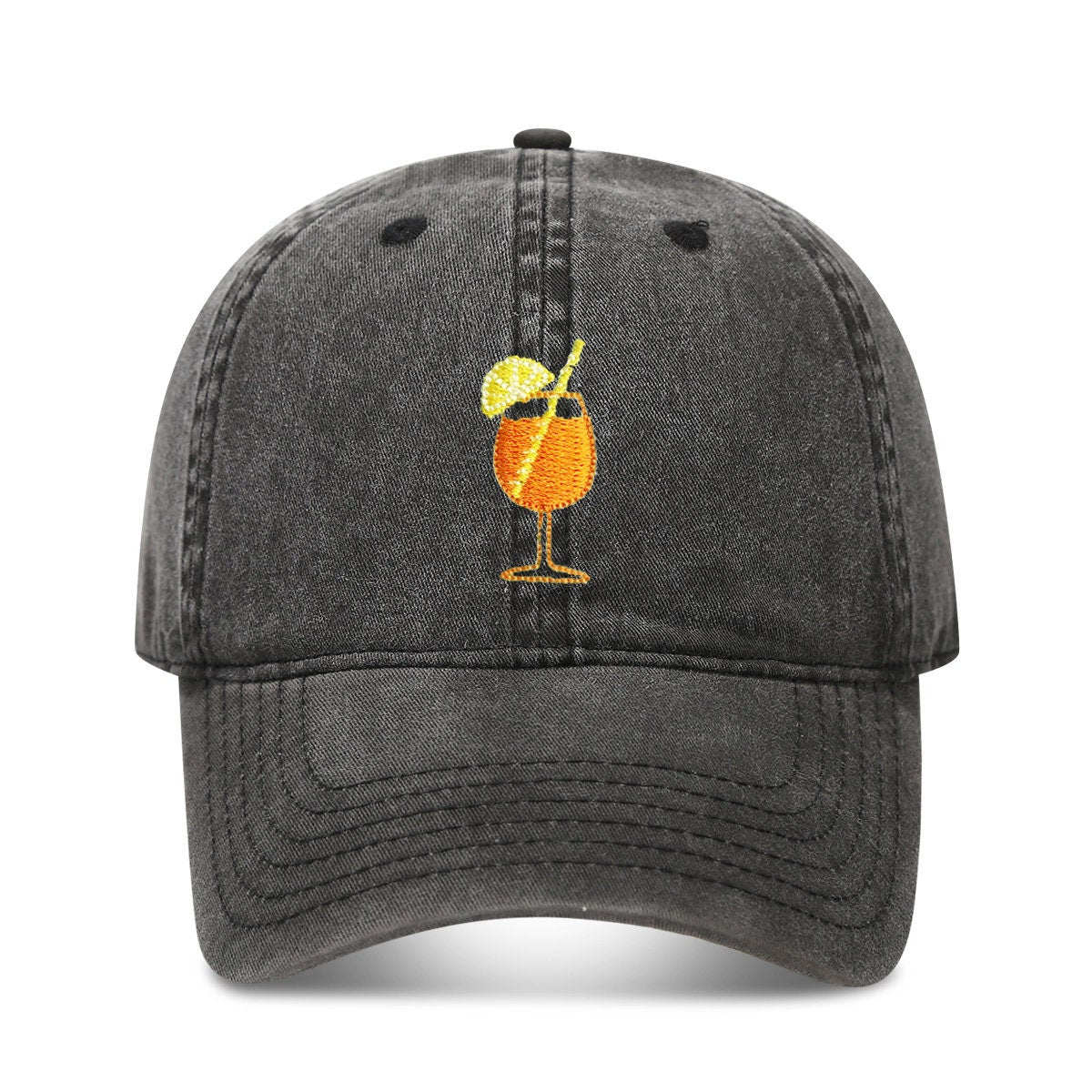 Spritz Hat,Spritz Lover Hat,Spritz Glass,Embroidered Dad Hat,Cocktail Lovers Gift Ideas,Aperitivo,Tini Time,Day Drinking,Vacation,Party Hats