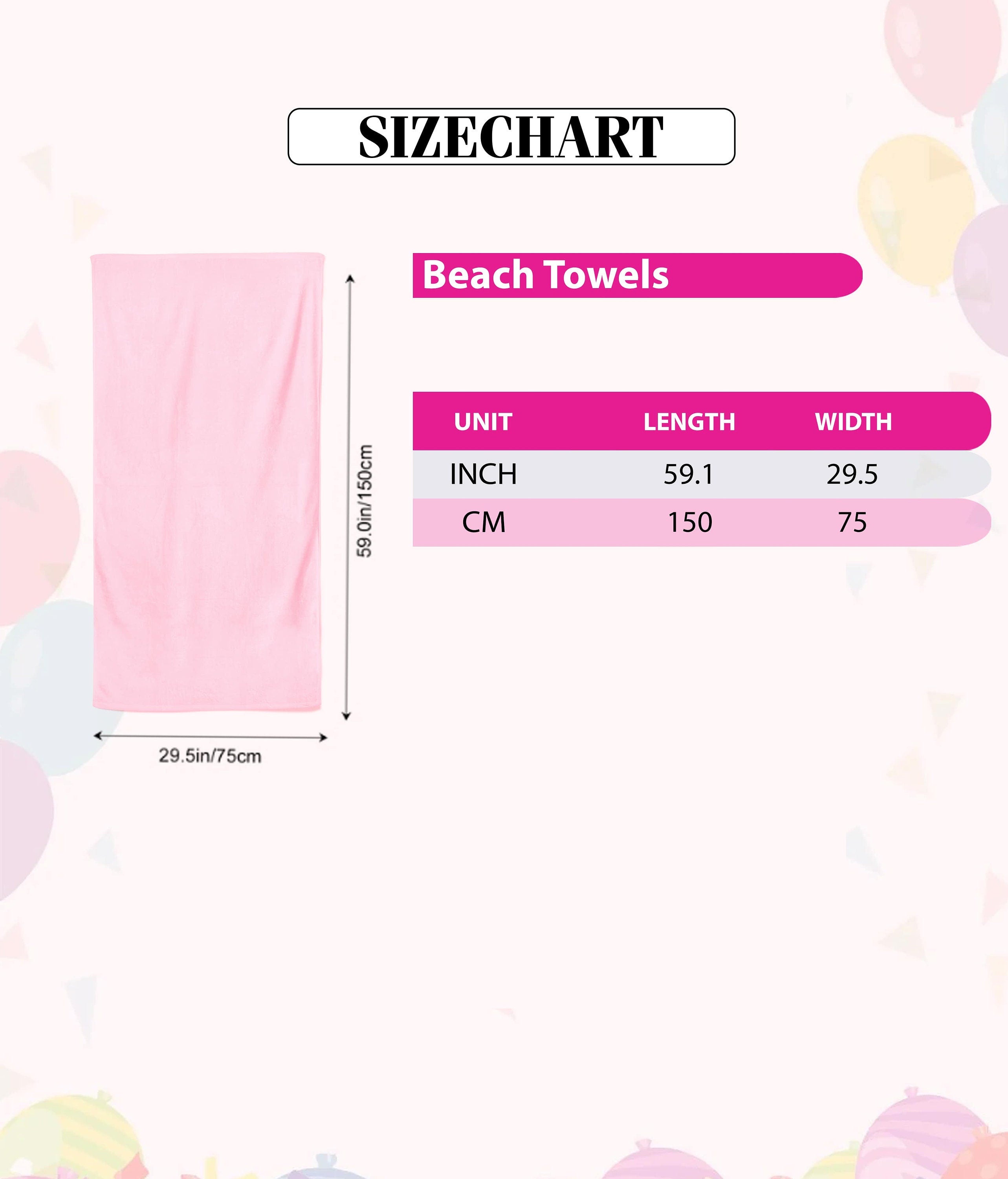 Custom The Summer I Turned Birthday Beach Towel, Birthday Party Beach Towels, Summer 20th 30th 40th Birthday Gift, Bachelorette Towels