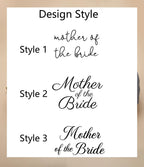 Embroidered Mother/Father of the Bride Hat: Cotton Twill Bridal Party Gift