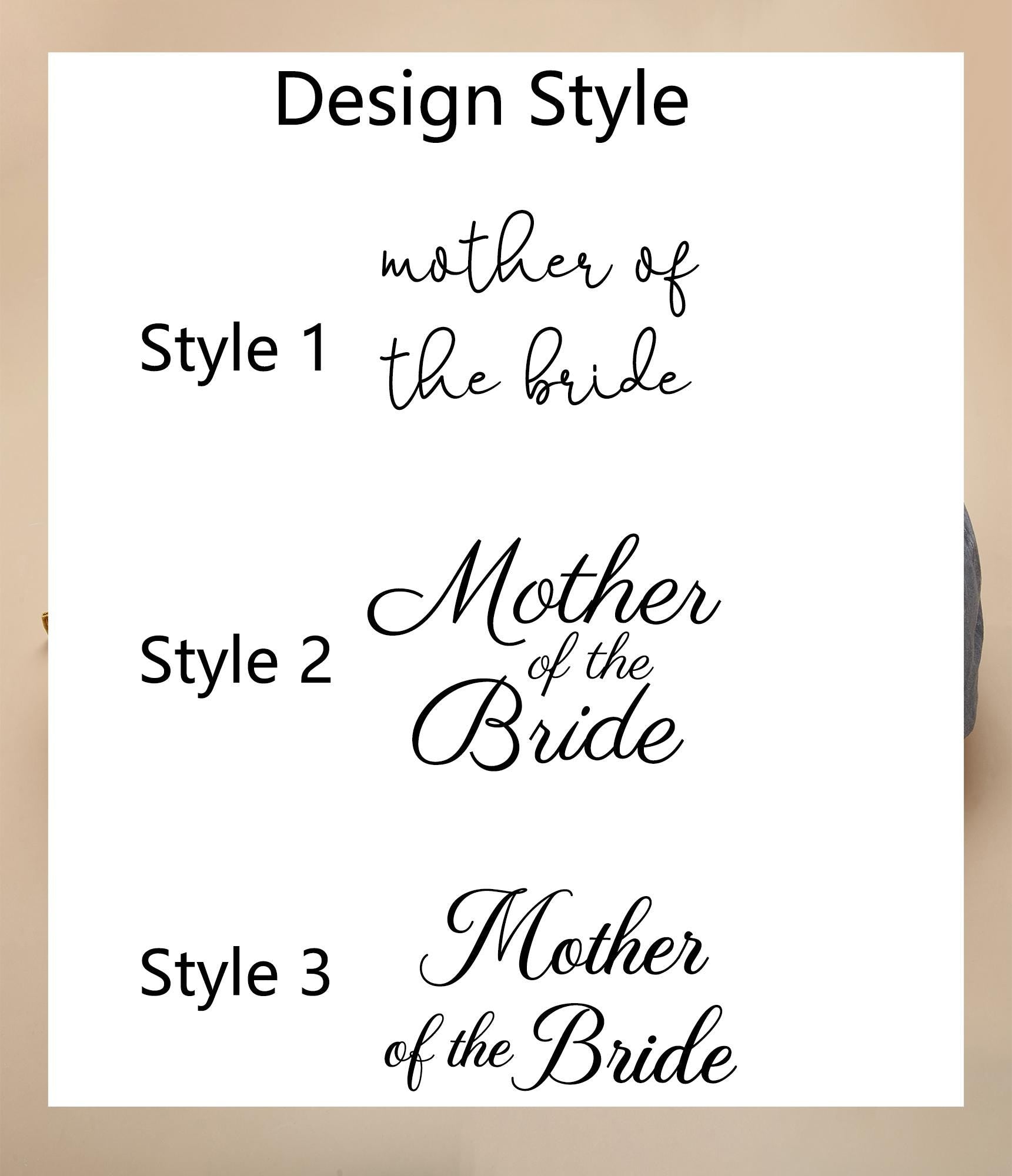 Embroidered Mother/Father of the Bride Hat: Cotton Twill Bridal Party Gift