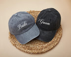 Embroidered Mother/Father of the Bride Hat: Cotton Twill Bridal Party Gift