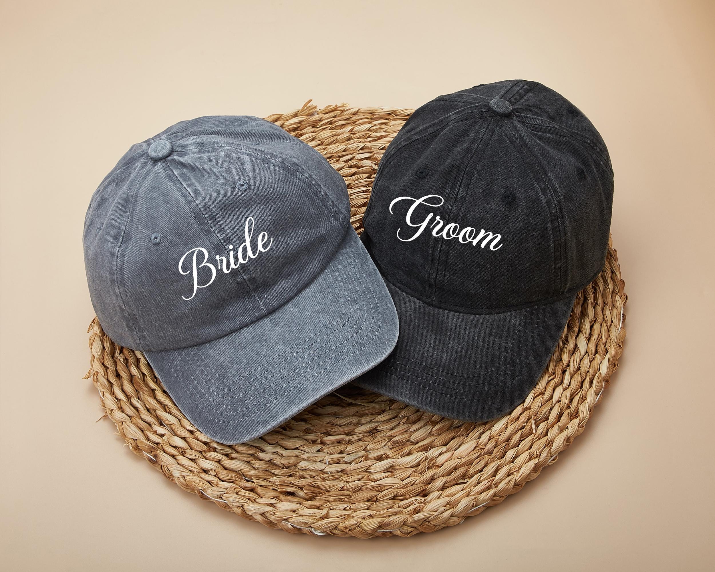 Embroidered Mother/Father of the Bride Hat: Cotton Twill Bridal Party Gift