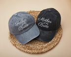 Embroidered Mother/Father of the Bride Hat: Cotton Twill Bridal Party Gift