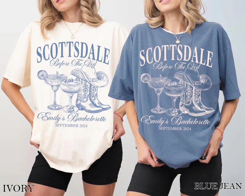 Personalized Scottsdale Bachelorette Party Shirt, Luxury Bridal Merch