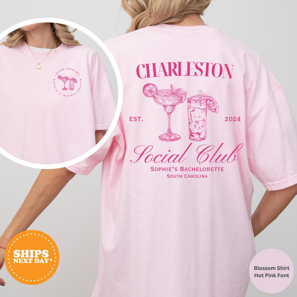 Personalized Bachelorette Shirt, Bach Trip Shirts, Bridal Party Tshirt, Charleston Bachelorette Shirt, Custom Comfort Color Bachelorette Tee