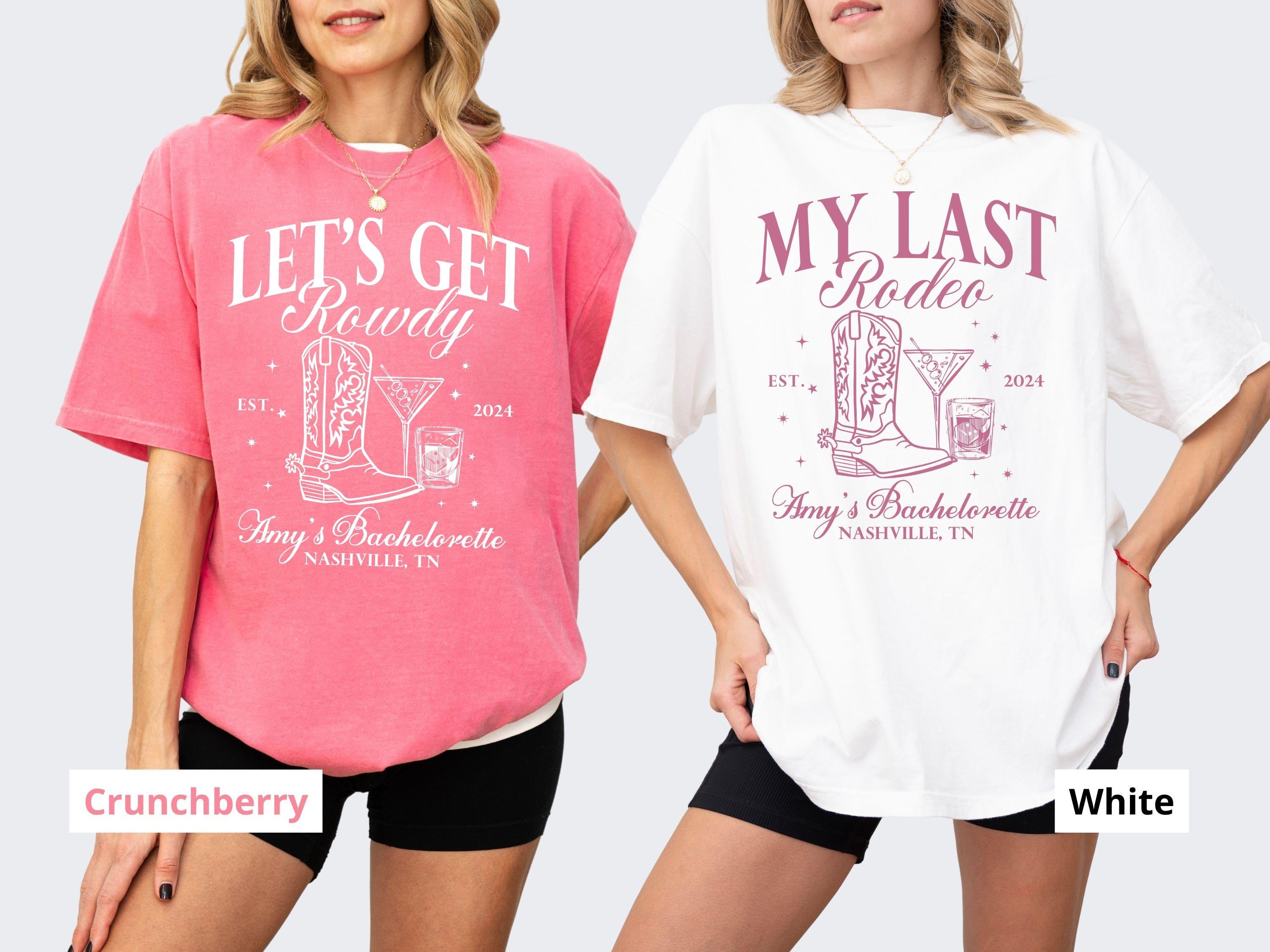 Custom Last Rodeo Bachelorette Shirt, Cowgirl Bachelorette Party Shirt for Bride, Nashville Bachelorette Shirt, Western Bach Bridesmaid Gift