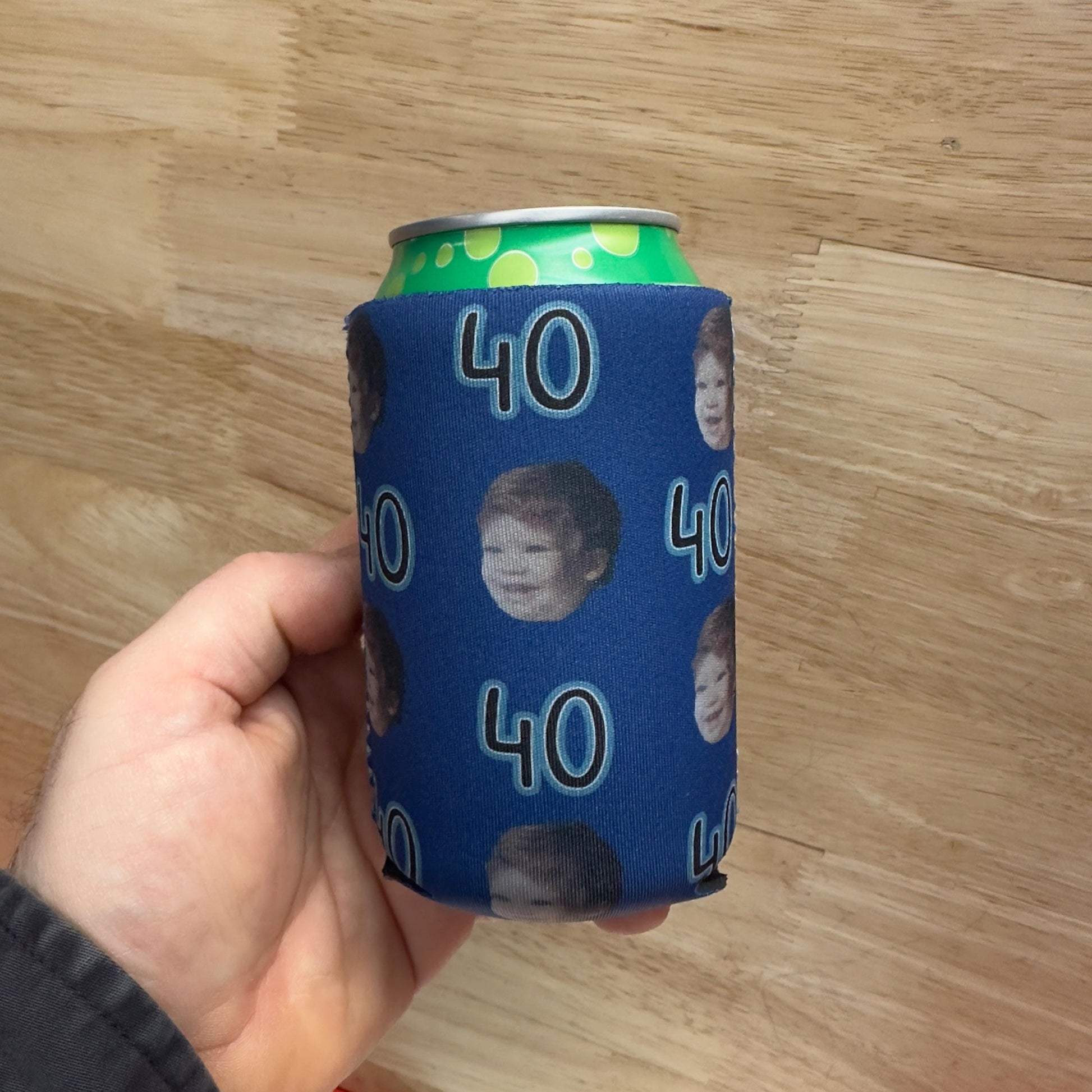 Custom Neoprene Can Cooler: Personalized Photo Beverage Holder, Party Favor