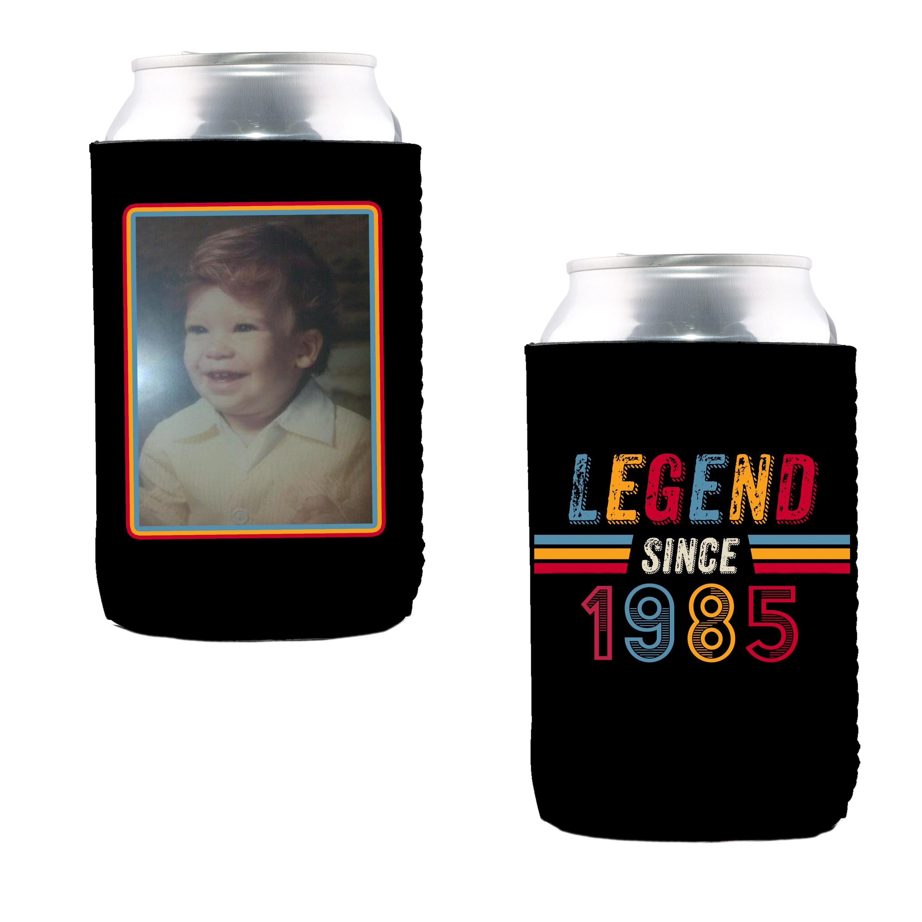 Custom Neoprene Can Cooler: Personalized Photo Beverage Holder, Party Favor