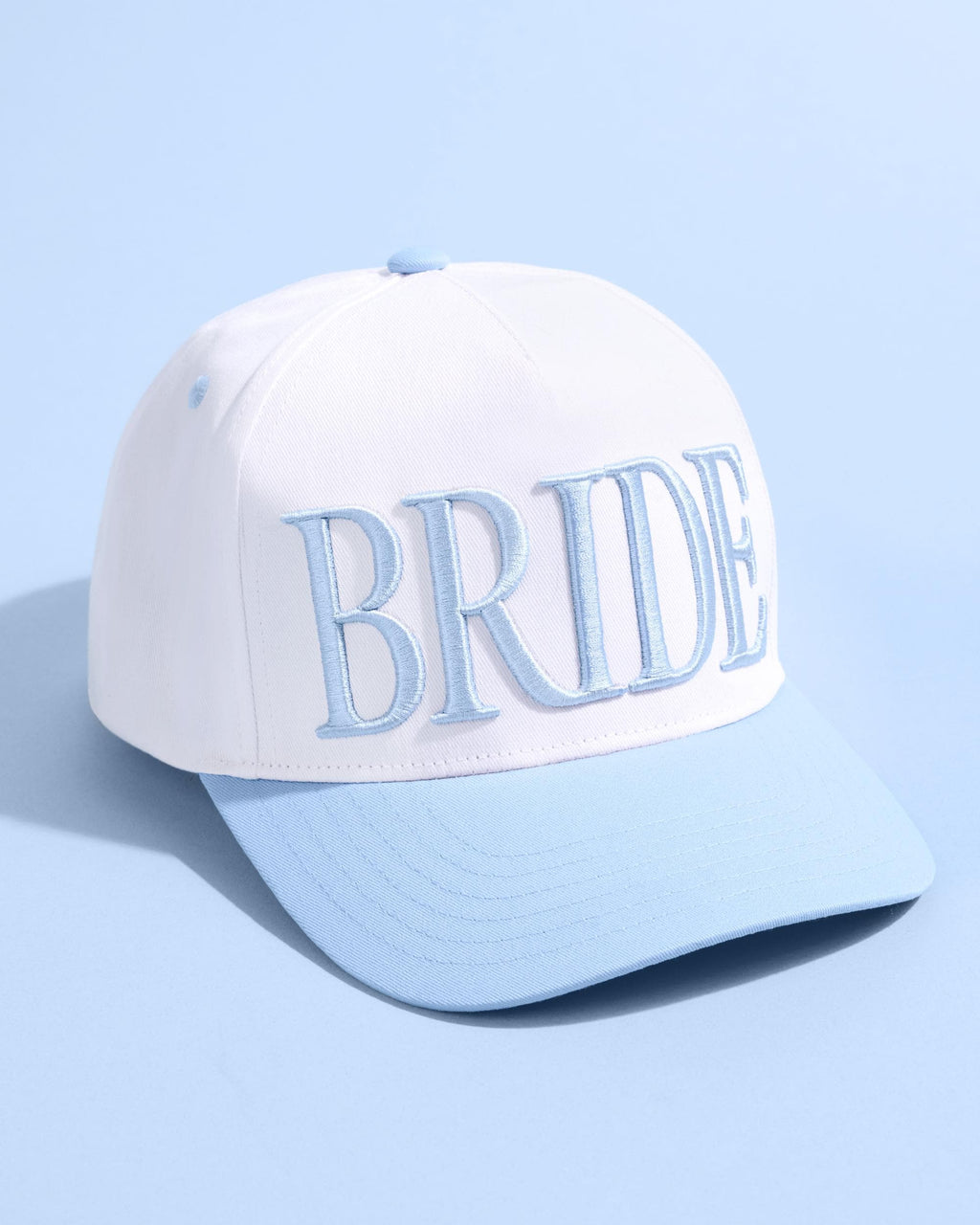 xo, Fetti White + Blue Bride Trucker Hat | Bachelorette Accessory, Bridal Headwear, Bach Party Decorations, Bridesmaid Gift, Wedding Cap