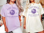 Personalized Last Disco Bachelorette Party Shirt, Custom Disco Bachelorette Shirts, Luxury Bachelorette Merch, Disco Bach Bride To Be Gifts