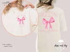 Custom Bachelorette Party Comfort Colors Shirt: Bride Squad, Bow Design