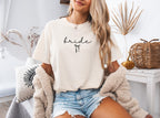 Bride Shirt with Bow Bride Tee Trendy Oversized Bride Shirt with Bow Bride to Be Shirt Wedding Shirt Bride Gift for Bridal Shower Gift Shirt