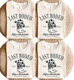 Last Rodeo EST. 2025 Shirt, Western Bachelorette Party Tee, Country Bride Shirt, Cowgirl Squad Top, Nashville Bride Outfit Idea