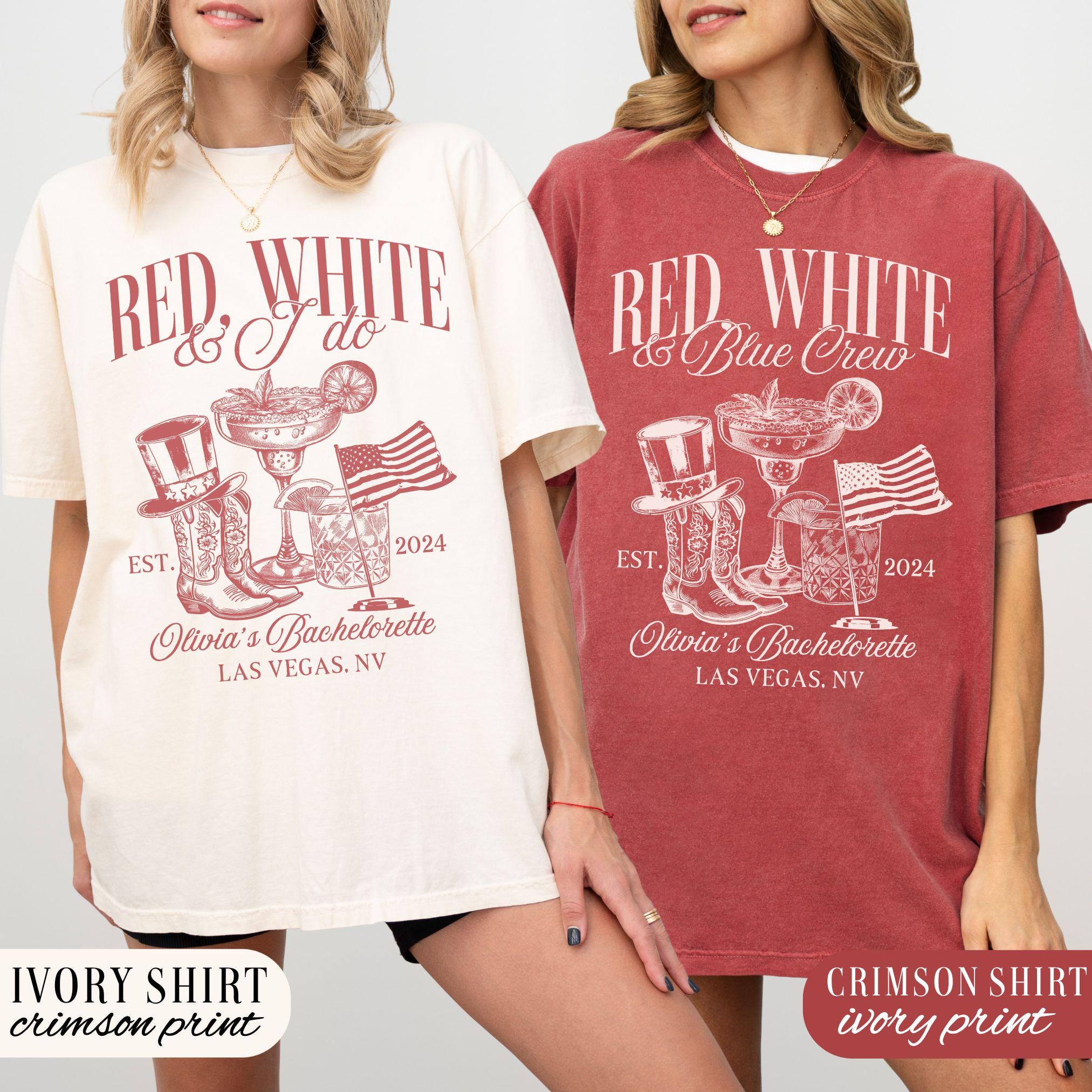 American Bachelorette Party Shirts, Red White and Blue Fourth of July Bachelorette Shirt, Custom Patriotic Crew Bride 4th of July Bach Club