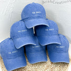 Custom Embroidered Wife of The Party Hats | Personalized Bachelorette Party Caps | Bridal Party Hats | Bridal Shower Gift | Bridesmaid Gifts