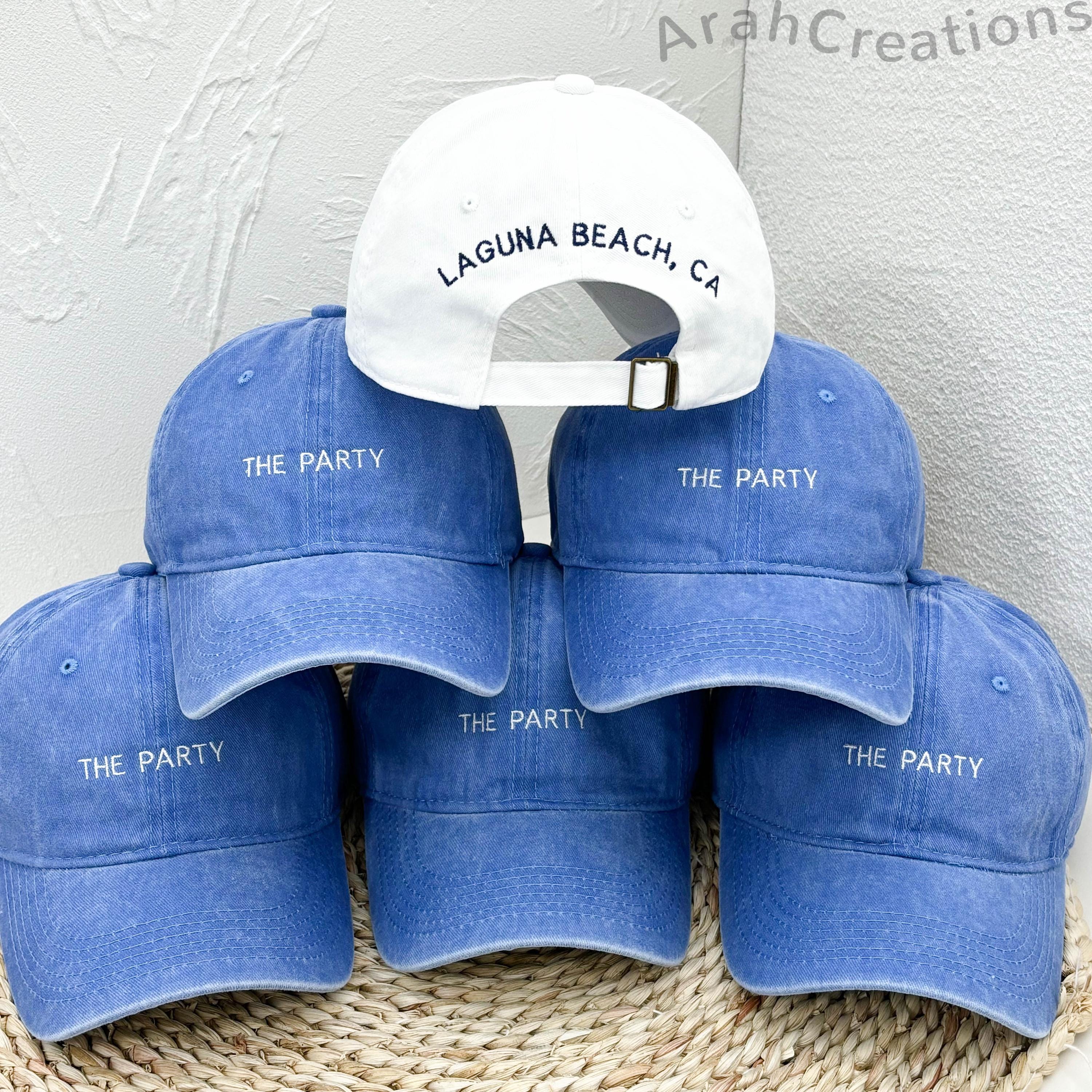 Custom Embroidered Wife of The Party Hats | Personalized Bachelorette Party Caps | Bridal Party Hats | Bridal Shower Gift | Bridesmaid Gifts