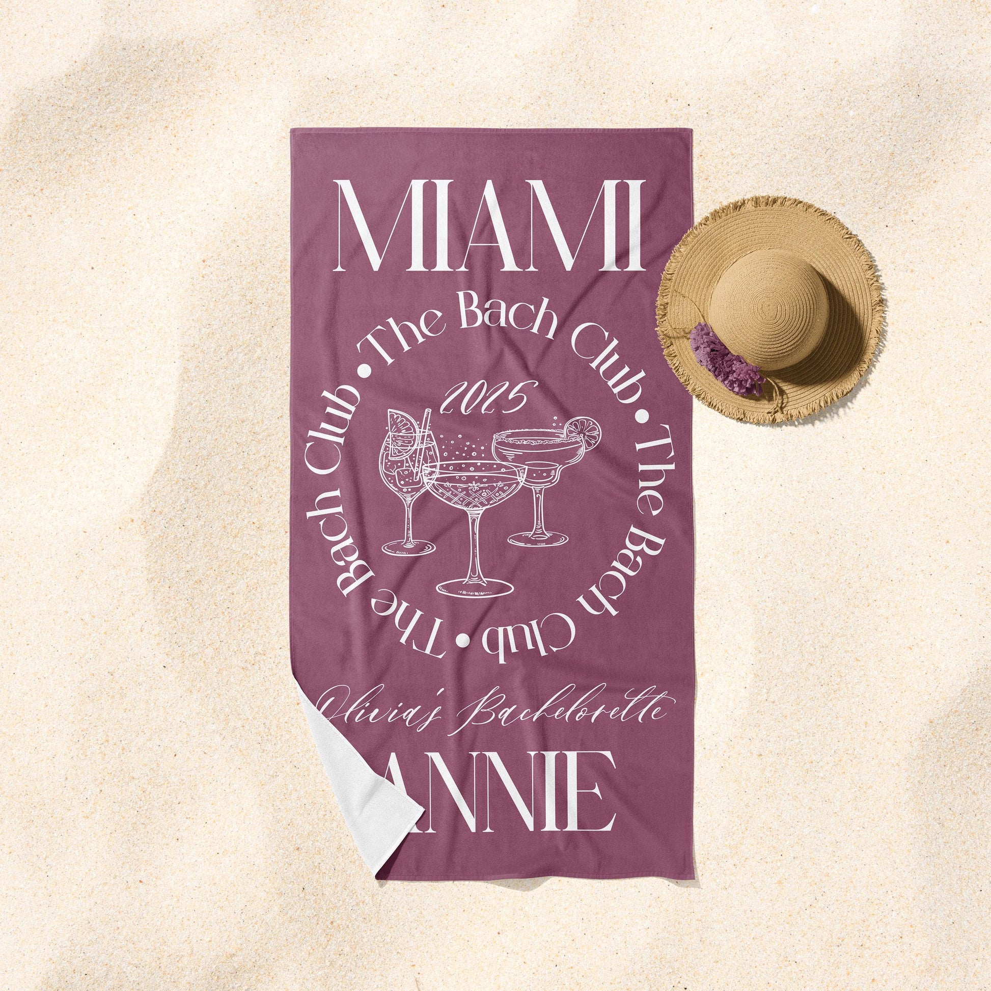 Bachelorette Beach Towels, Bachelorette Matching Towels, Bridesmaid Gift, Bride Gift, Bachelorette Party Favors, Cute Bridesmaid Gift