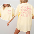 Custom Coquette Bow Bachelorette Shirts Shes Tying The Knot Bachelorette Party Tshirts Bridal Party Matching Shirts Pink Bow Bachelorette