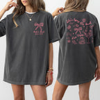 Custom Coquette Bow Bachelorette Shirts Shes Tying The Knot Bachelorette Party Tshirts Bridal Party Matching Shirts Pink Bow Bachelorette
