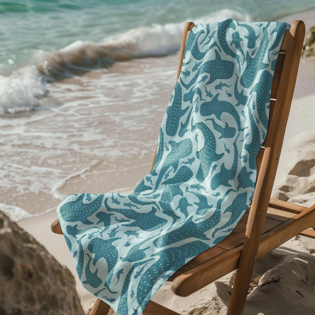 Whale Shark Summer Beach Towels: Polyester Poolside Accessory